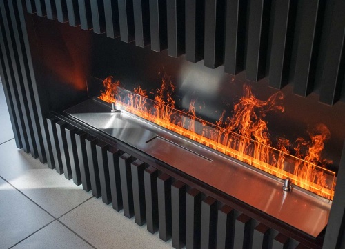 Электроочаг Schönes Feuer 3D FireLine 600 со стальной крышкой в Комсомольске-на-Амуре