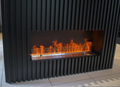 Электроочаг Schönes Feuer 3D FireLine 800 со стальной крышкой в Комсомольске-на-Амуре