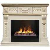 Каминокомплект Real Flame Corsica Lux (белый дуб)+3D Cassette 630 (Корсика)