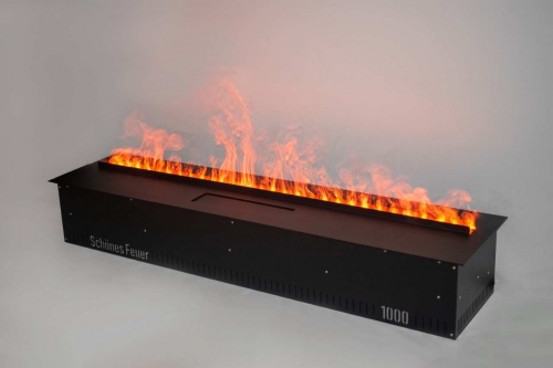 Электроочаг Schönes Feuer 3D FireLine 1000 Pro со стальной крышкой в Комсомольске-на-Амуре